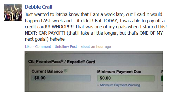 debbie_crall_paid_off_credit_card_with_screenshot_of_zero_balance